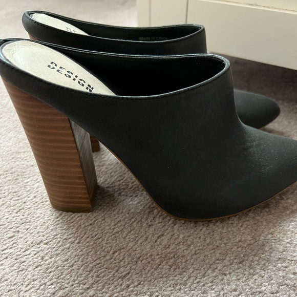 Vegan leather heeled mules - Picture 1 of 3